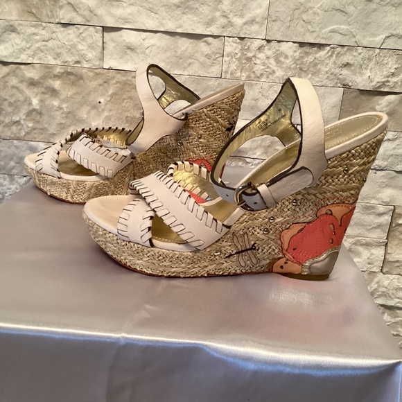 Coach Justeen Platform Espadrille Wedge Sandals - Picture 3 of 14